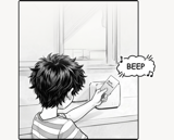 A child taps a Math Practice card on the connected home device.