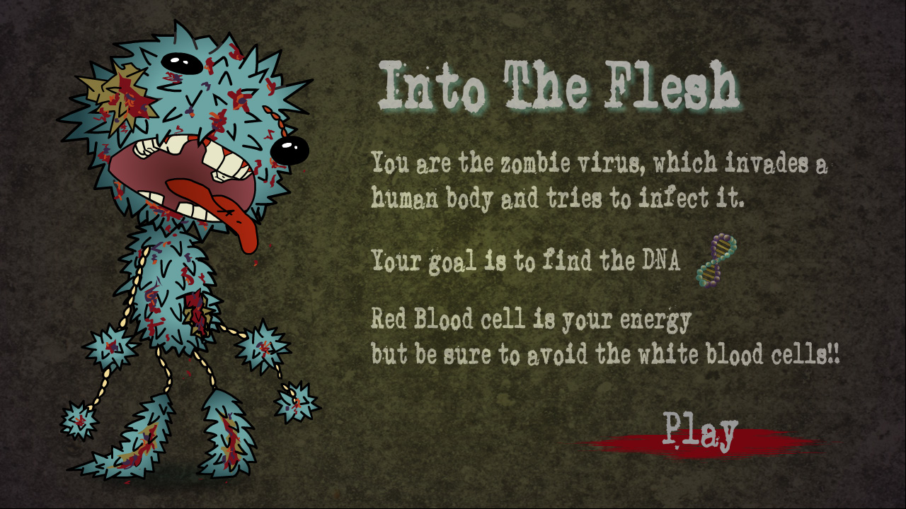 Into the Flesh gameplay inside a human body