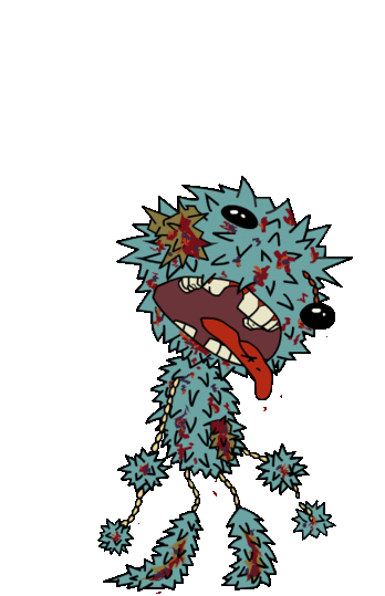 Zombie virus jump animation
