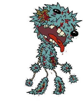 Zombie virus walk animation